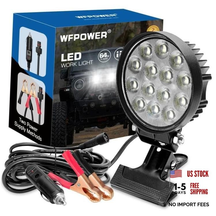 12V Dual Power LED Clip-On Work Light Bar - Super Bright