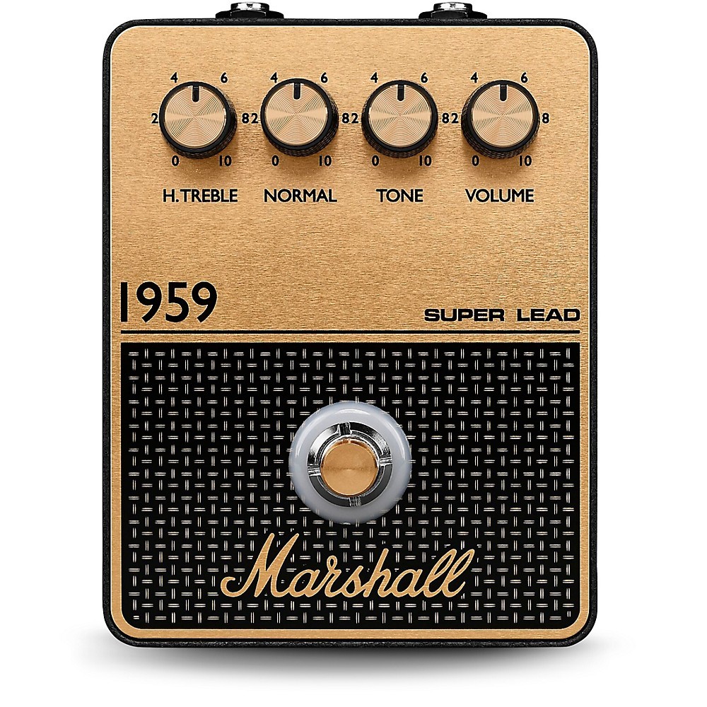 Marshall 1959 Vintage Overdrive and Crunch Effects Pedal Black and Gold