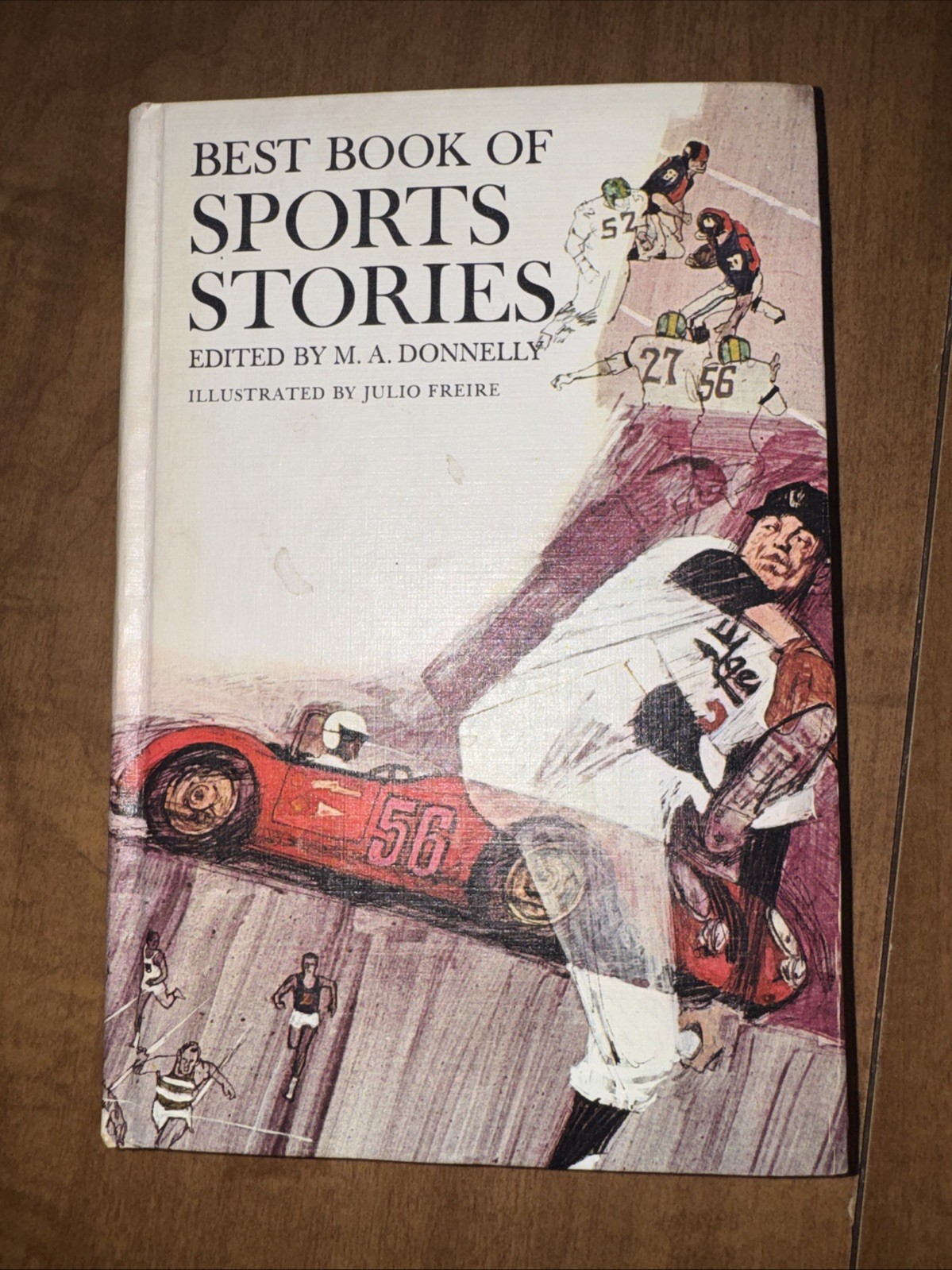Best Book of Sports Stories 1966 M A Donnelly Vintage Illustrated Hardcover