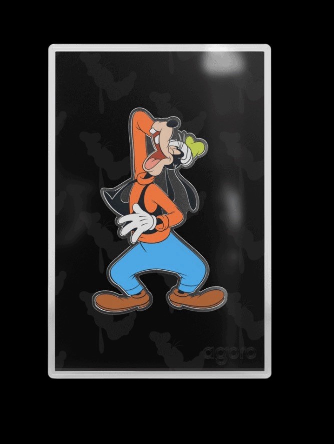 2026 Agoro Disney Goofy Tier 2 /1000 Alt Art 1/2oz .999 Silver Coin RARE