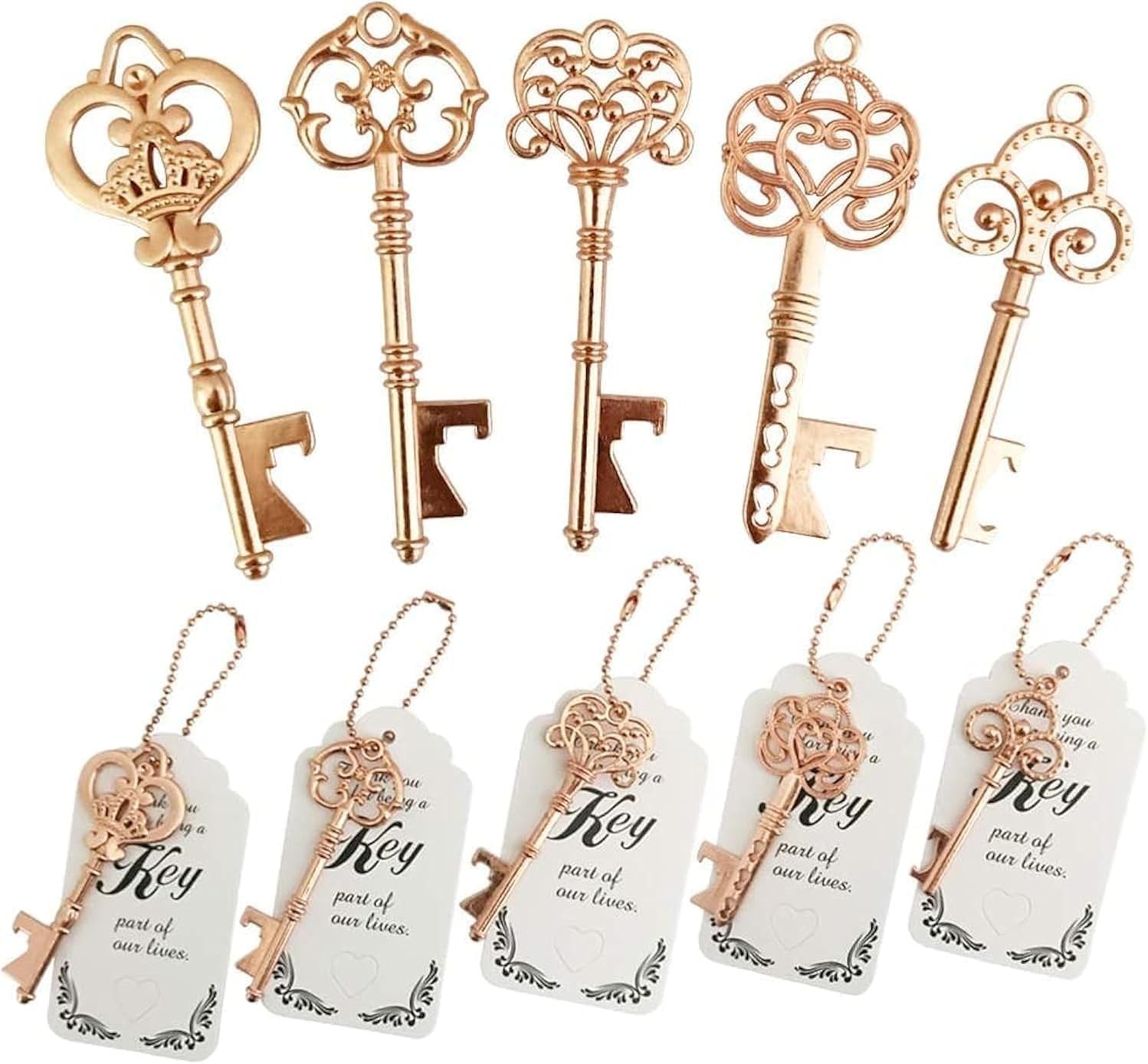 50 PCS Wedding Favors Key Bottle Openers,Bridal Shower Party Favors with Thank Y 50 PCS Wedding Favors Key Bottle Openers,Bridal Shower Party Favors with Thank Y