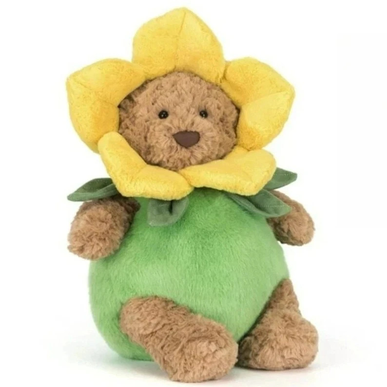 Jellycat Bartholomew Bear with Daffodil Outfit NWT+dust bag Jellycat Bartholomew Bear with Daffodil Outfit NWT+dust bag