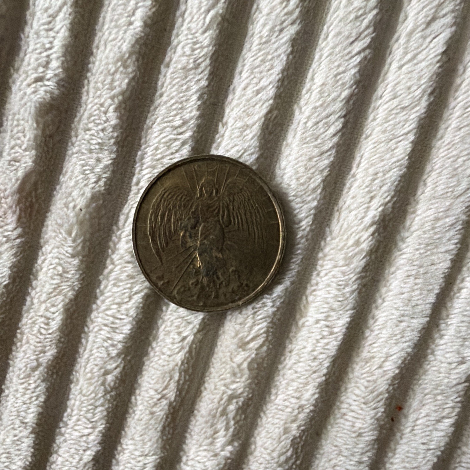 Vintage Guardian Angel-Double-Sided Gold Plated Good Luck Coin