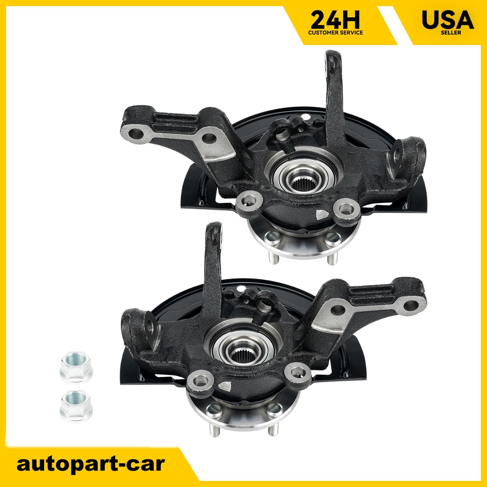 Front Steering Knuckle Wheel Hub Bearing For 2002-2006 Nissan Altima L4 2.5L 2PC