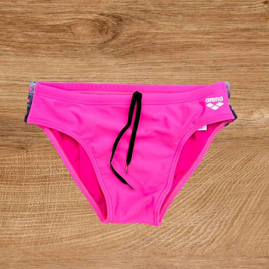 Arena men pink color Icon Swim Brief swimwear swimsuit size 34 36