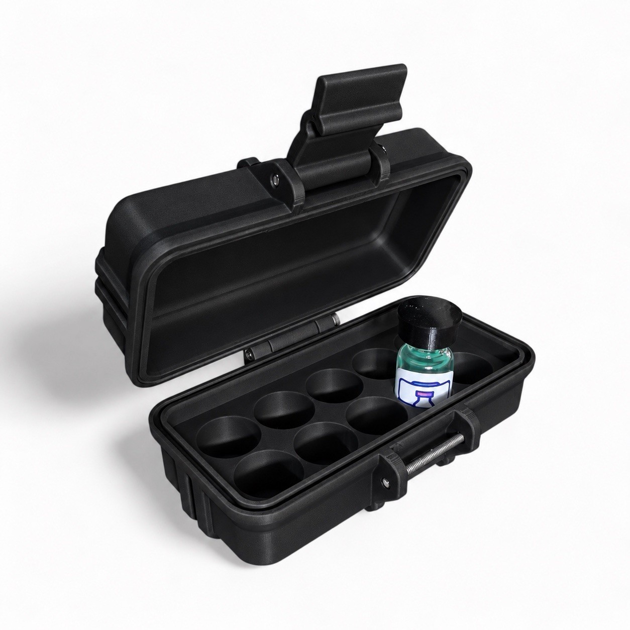 10 Vial PEPTIDE STORAGE CASE Fridge And freezer safe 10 VIAL BLACK CASE 3mL 10 Vial PEPTIDE STORAGE CASE Fridge And freezer safe 10 VIAL BLACK CASE 3mL