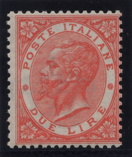 Kingdom 1863 London 2 Lire M.N.H. Cert. Diena