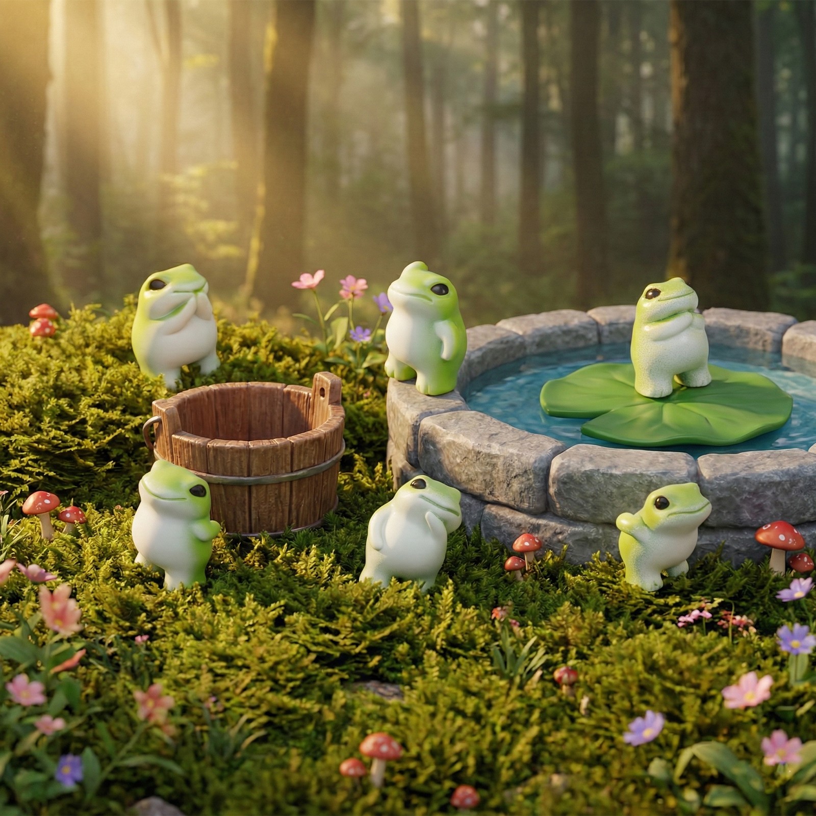 18 Pcs Mini Resin Frog Figurines Small Little Tiny Resin Animals to Hide Garden 18 Pcs Mini Resin Frog Figurines Small Little Tiny Resin Animals to Hide Garden