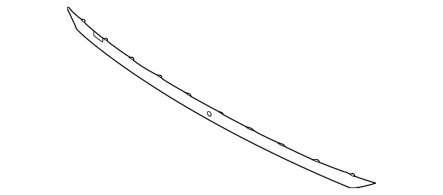 Genuine Hyundai Lift-Gate Finish Panel Trim Plate 87370-N9000-CA