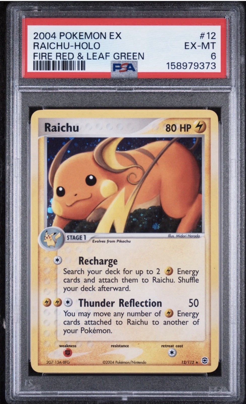 Raichu 12/112 EX FireRed & LeafGreen Holo Raichu 12/112 EX FireRed & LeafGreen Holo