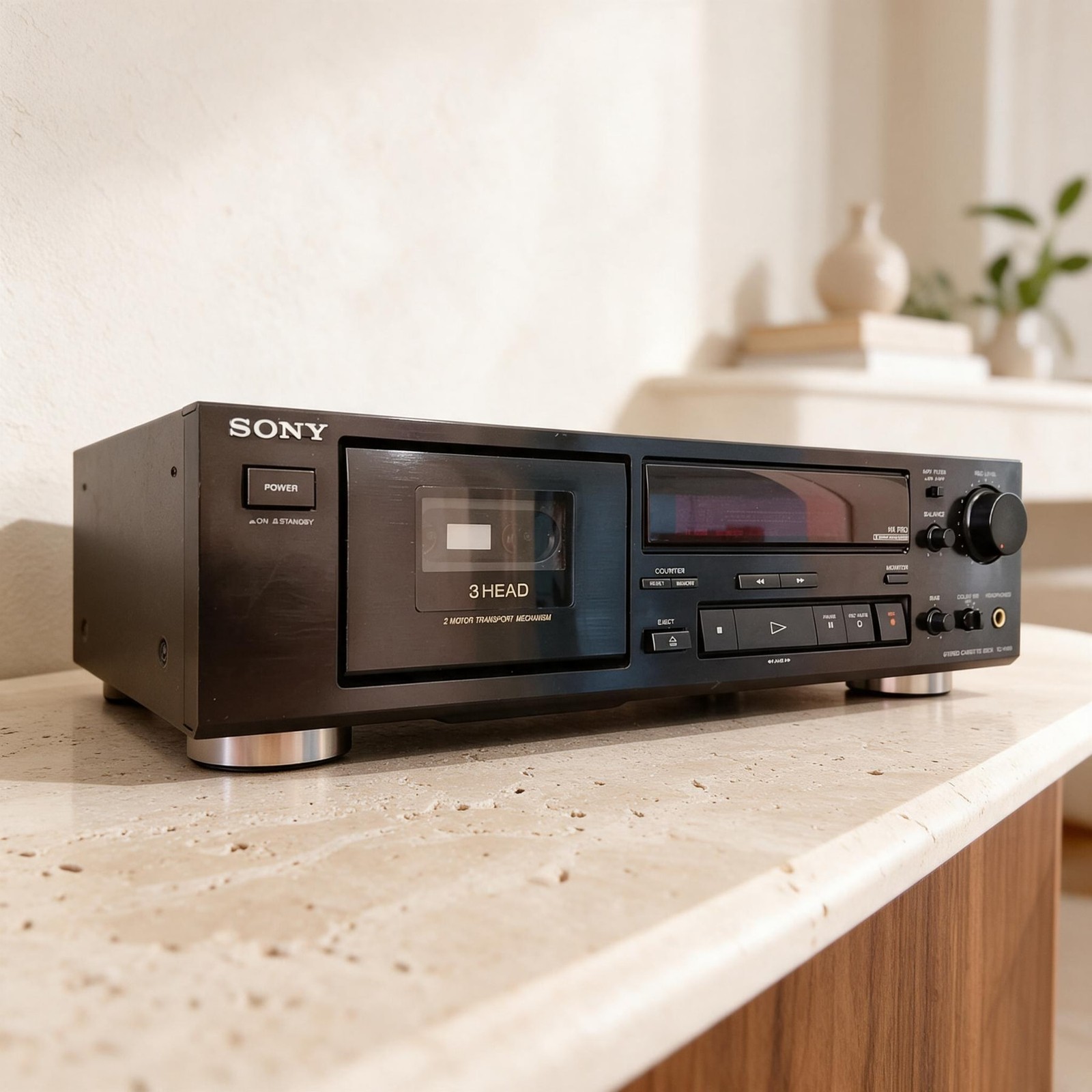 Sony TC-K490 Rare Vintage 3-Head Stereo Cassette Deck Serviced Working Warranty