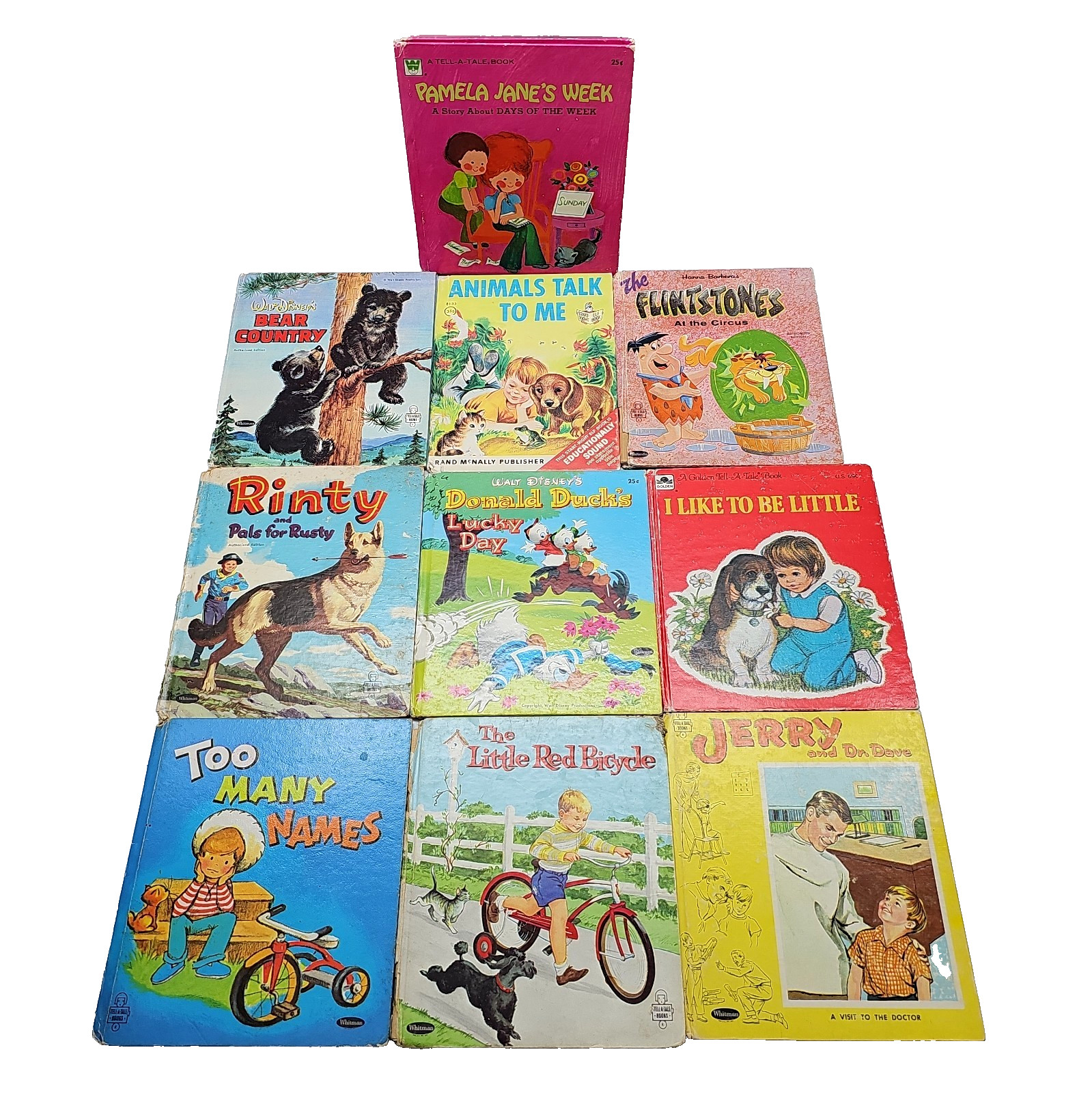 Whitman Rand McNally Vintage Tell-a-Tale Elf Childrens Book Lot of 10 Kids Whitman Rand McNally Vintage Tell-a-Tale Elf Childrens Book Lot of 10 Kids
