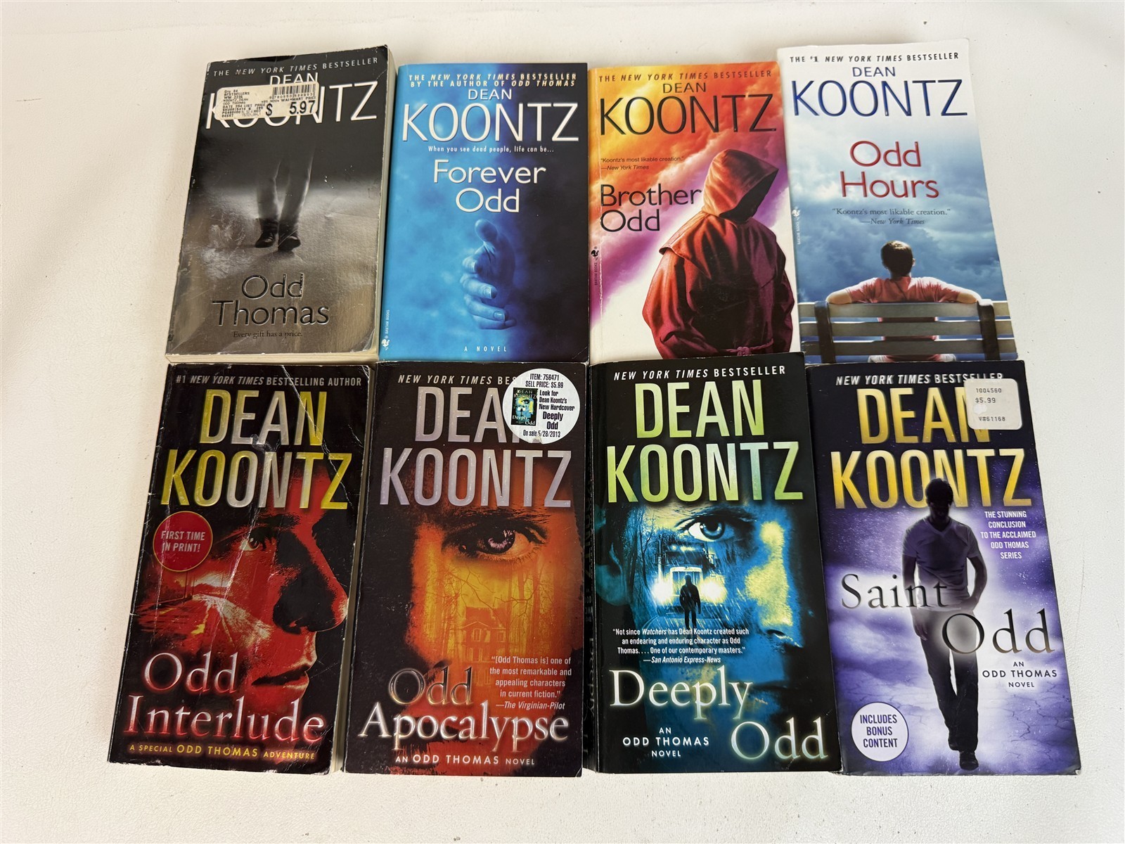 Dean Koontz Lot 8 Odd Thomas Forever Brother Hours Deeply Saint Apocalypse Inter
