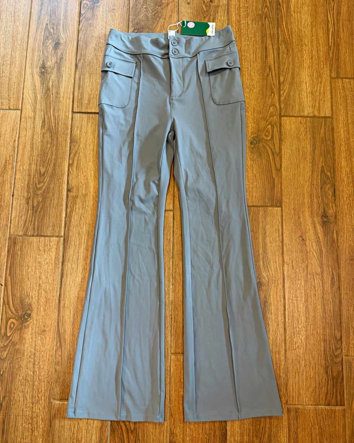Halara NWT Women’s Gray Pants Pockets Size L