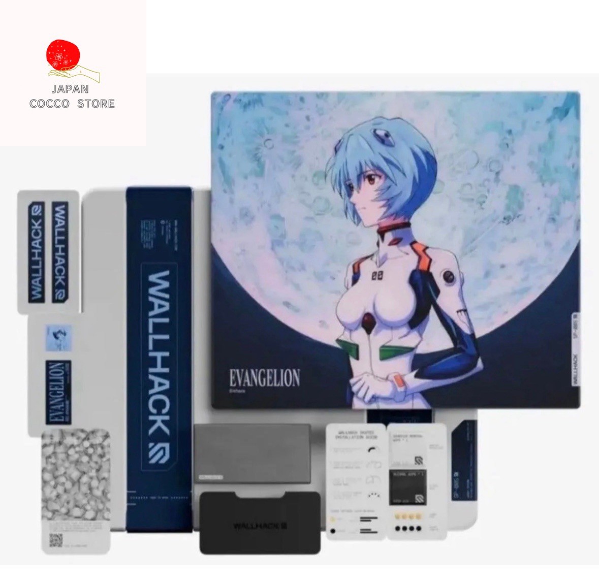 EVANGELION x WALLHACK SP-005 Rei Ayanami Neon Genesis Evangelion Glasspad NEW