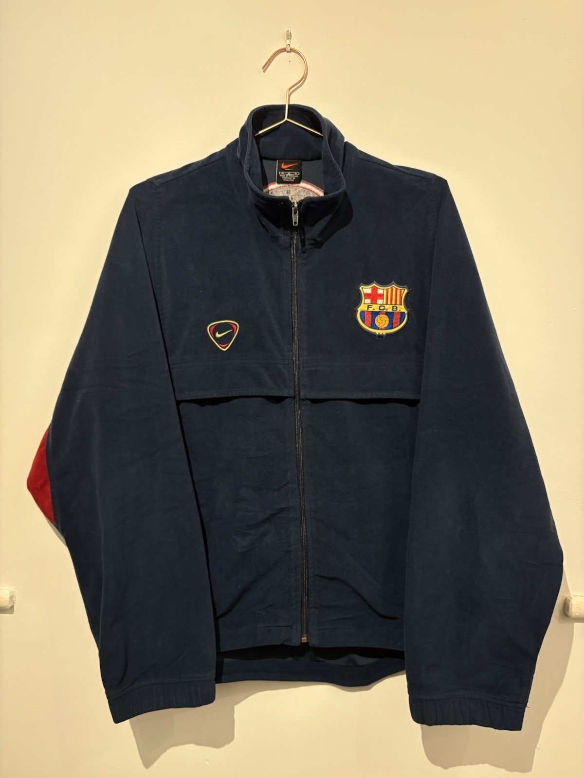Rare Nike FC Barcelona 2000/2002 Zip Up Football Track Jacket Medium Men’s