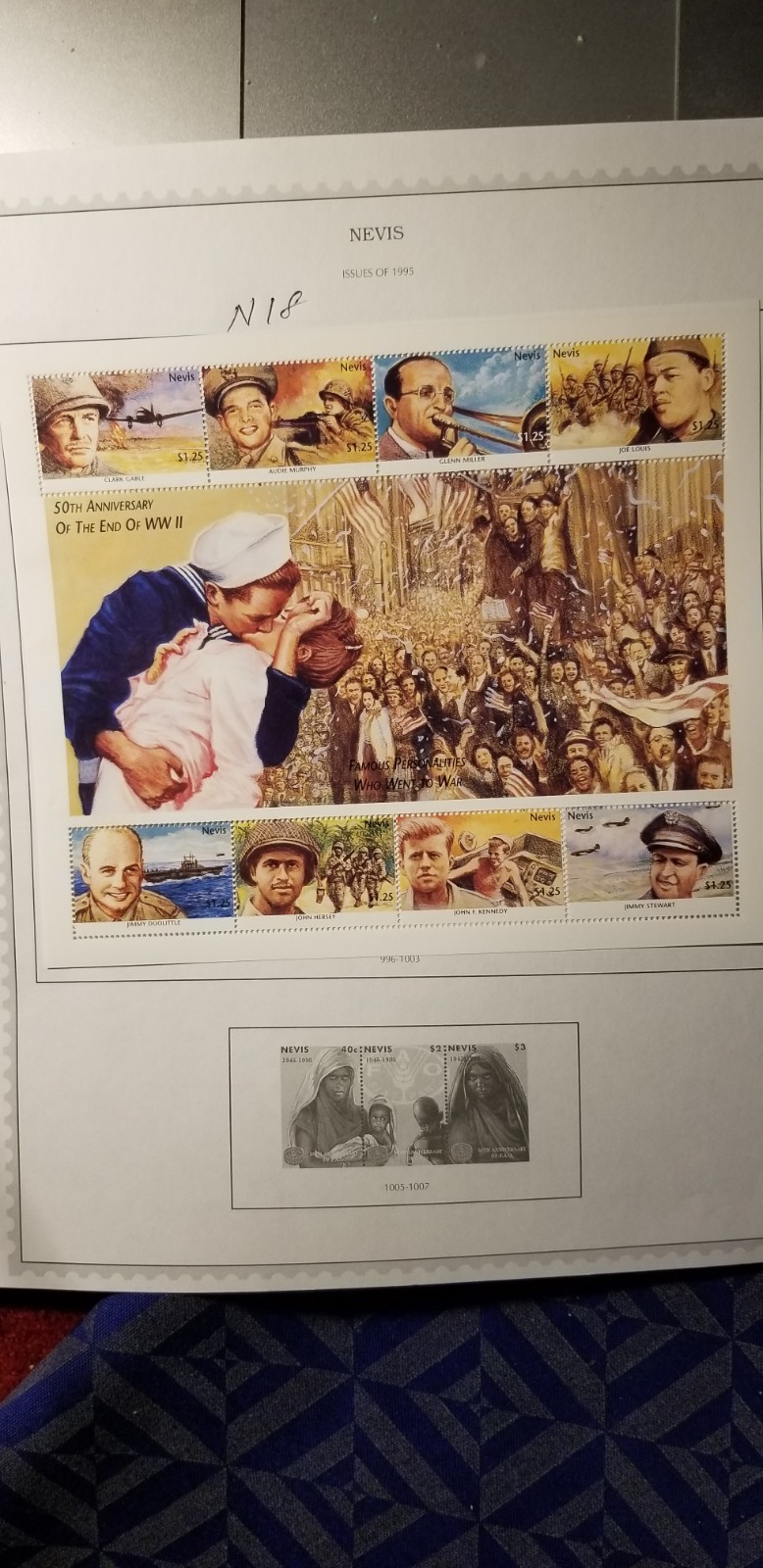 Nevis 1995 50th Anniversary Of The End Of WW II Stamps Collection IDn12.