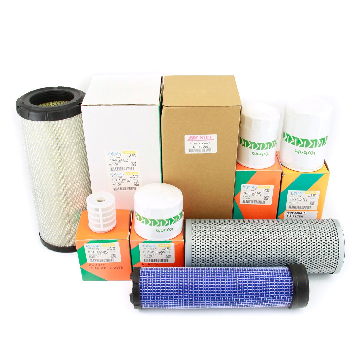 NEW Complete Filter Service Kit for Takeuchi TL8R2 Track Loaders w/V3307