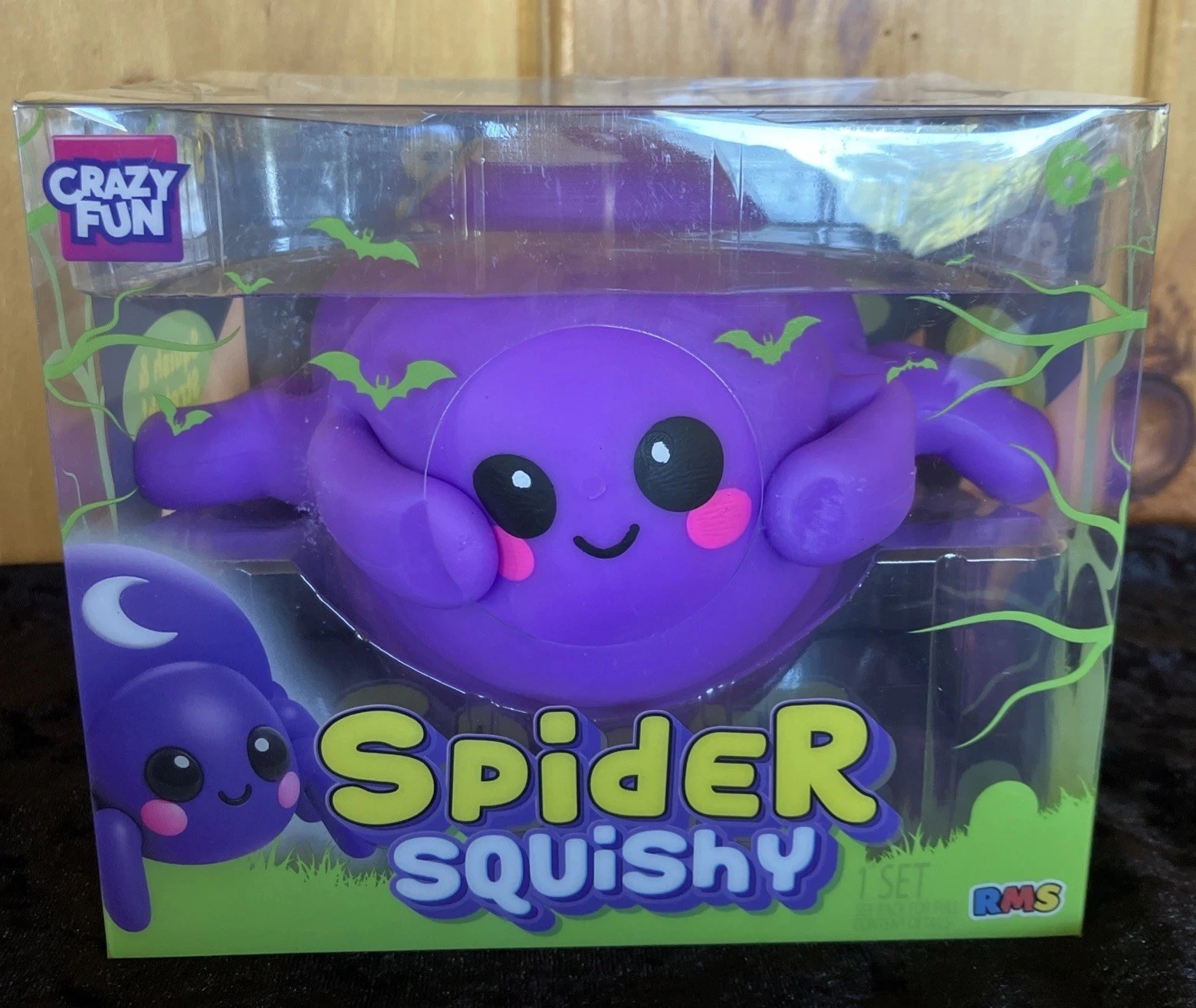 NEW RMS CRAZY FUN SPIDER Squishy Purple Halloween Sensory/Stress Toy NIB 🕸️