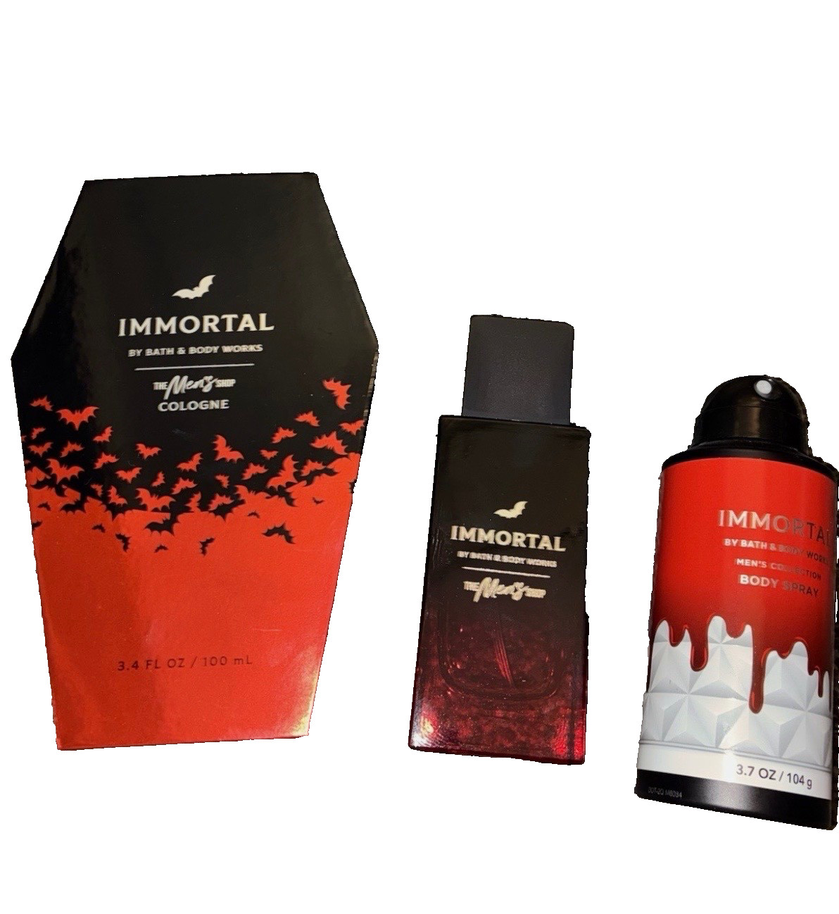 NEW RARE Halloween IMMORTAL Cologne And Spray Bath And Body Works BBW SHIPS FREE