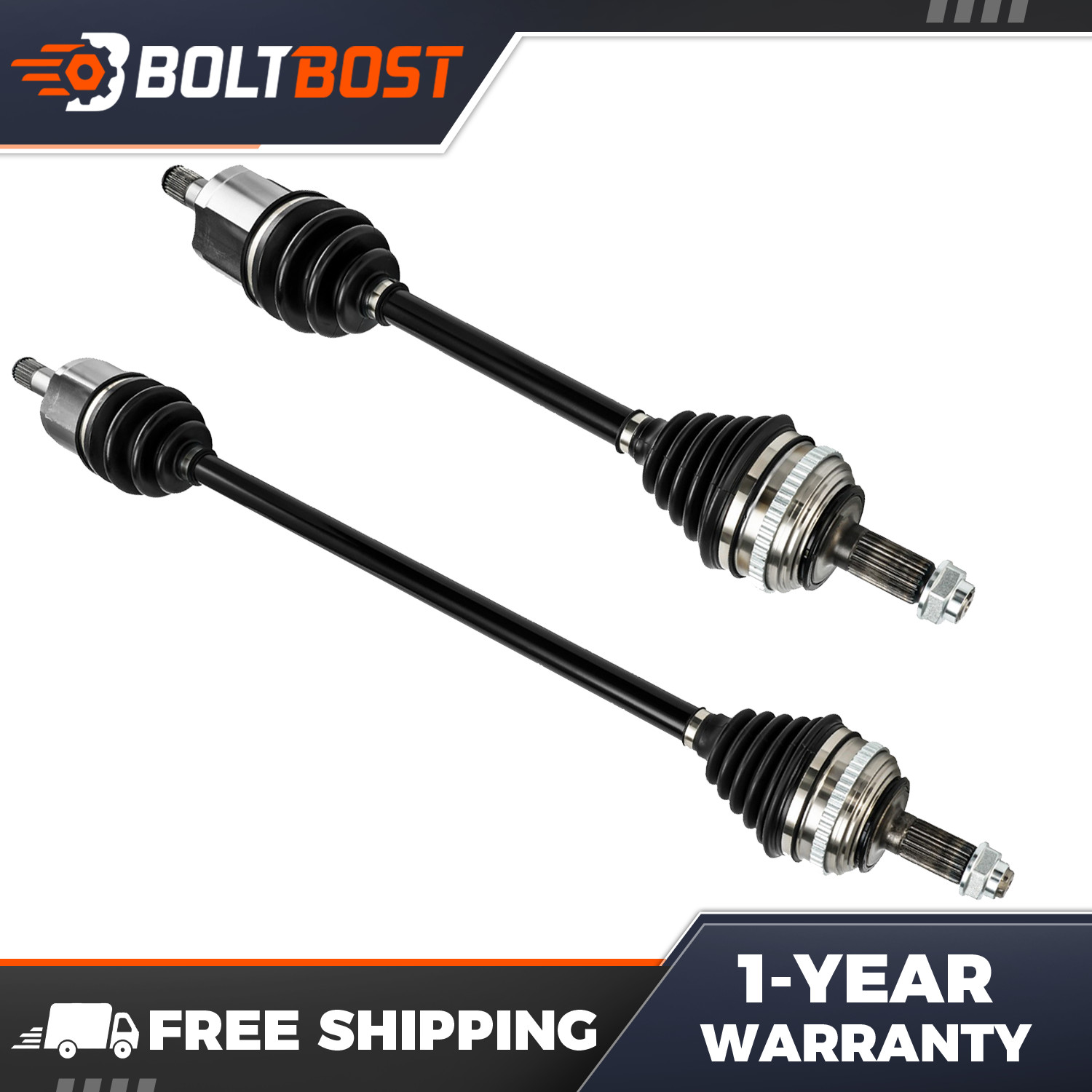 Pair Front CV Axle Shafts For Honda Civic 1.6L 1996-2000 Civic VX 1.5L 1992-1995