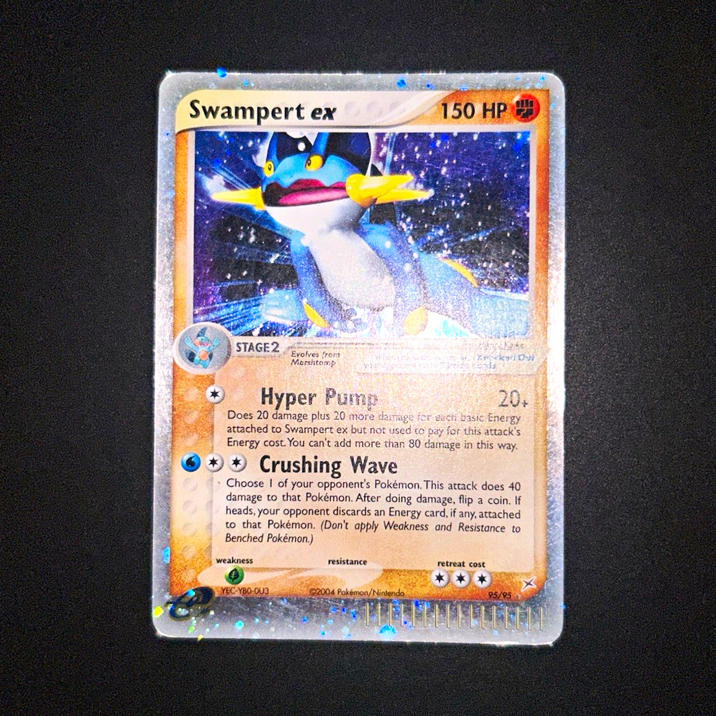 2004 Pokemon EX Team Magma vs Aqua Swampert ex #95/95 MP/HP