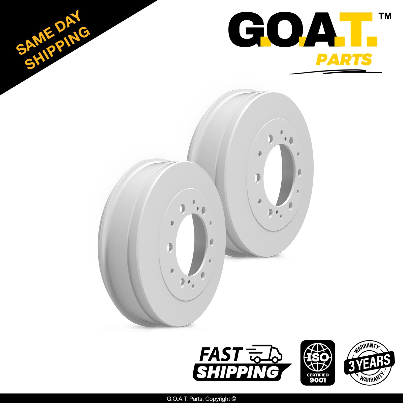 Rear Brake Drum Set for 2005-2019 Toyota Tacoma 12.05 inch 2 PCS 4243104061