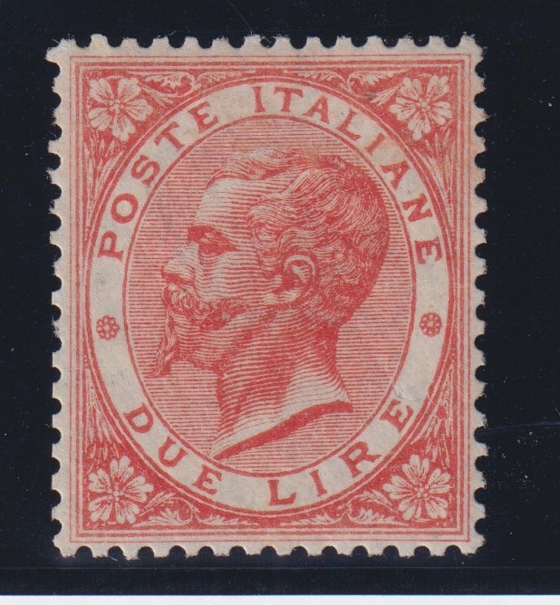 KINGDOM OF ITALY 1863 2 LIRE LONDON M.N.H. CERT. DIENA KINGDOM OF ITALY 1863 2 LIRE LONDON M.N.H. CERT. DIENA