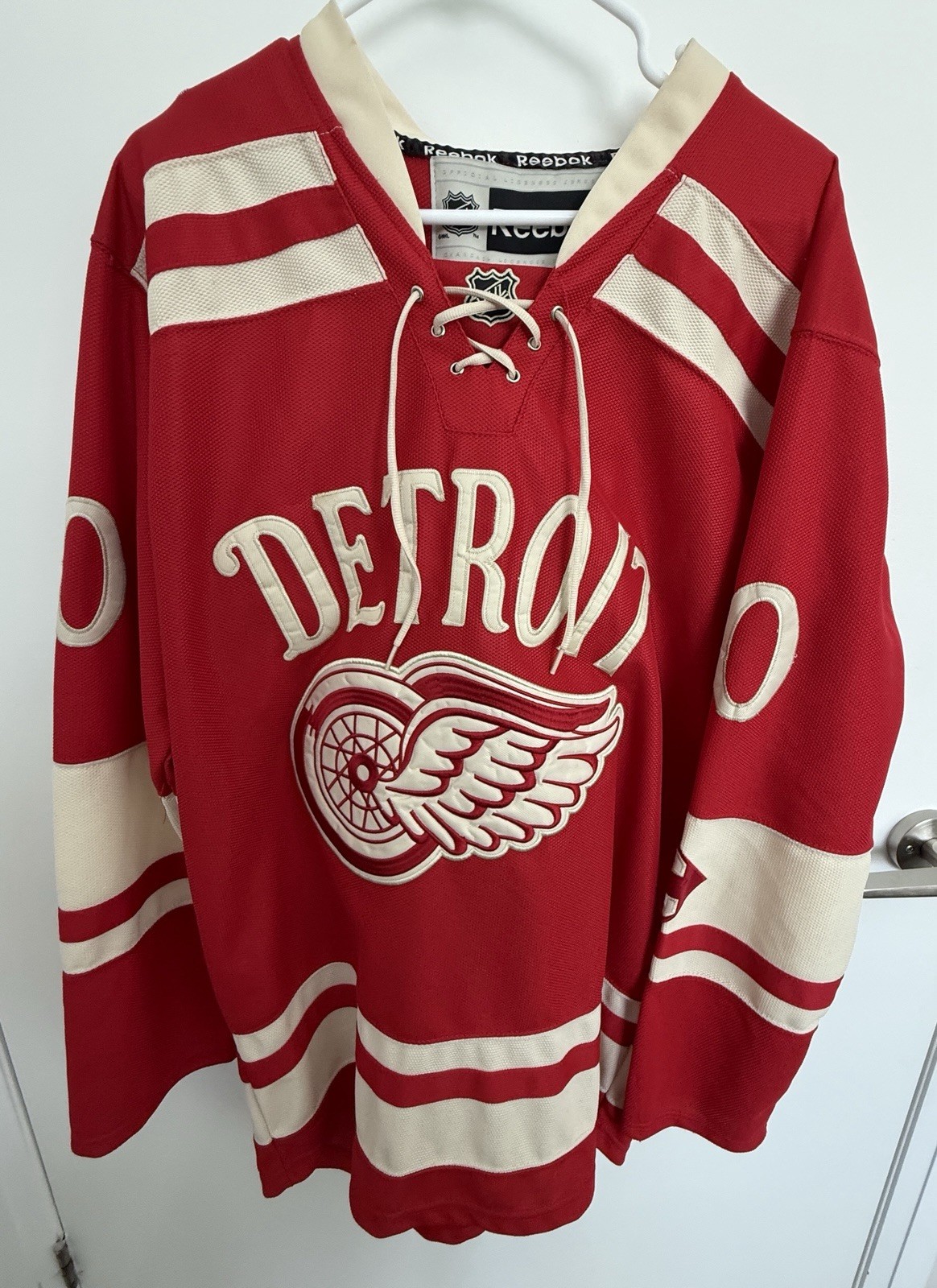 Henrik Zetterberg #40 Detroit Red Wings 2014 Winter Classic Reebok Jersey Size 5