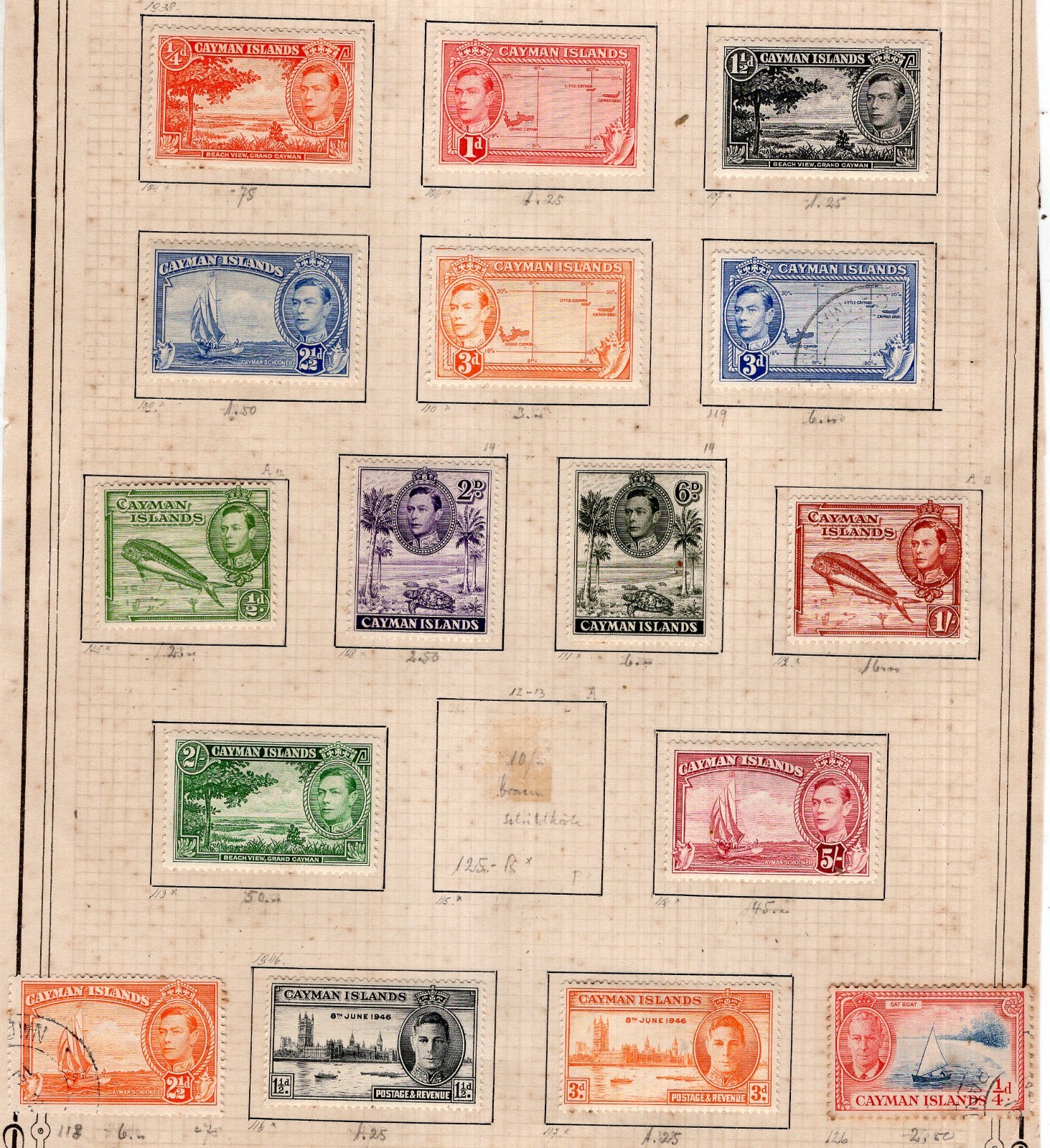 BRITISH CAYMAN, YV # 104/126, NOT CONSECUTIVE, MH BRITISH CAYMAN, YV # 104/126, NOT CONSECUTIVE, MH