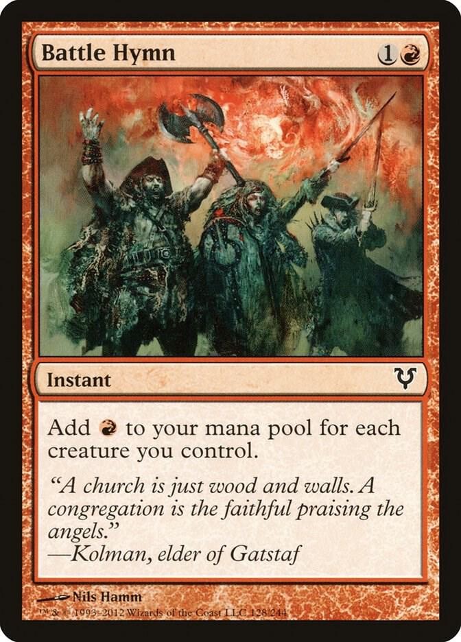 1x Battle Hymn - Avacyn Restored LP - MTG