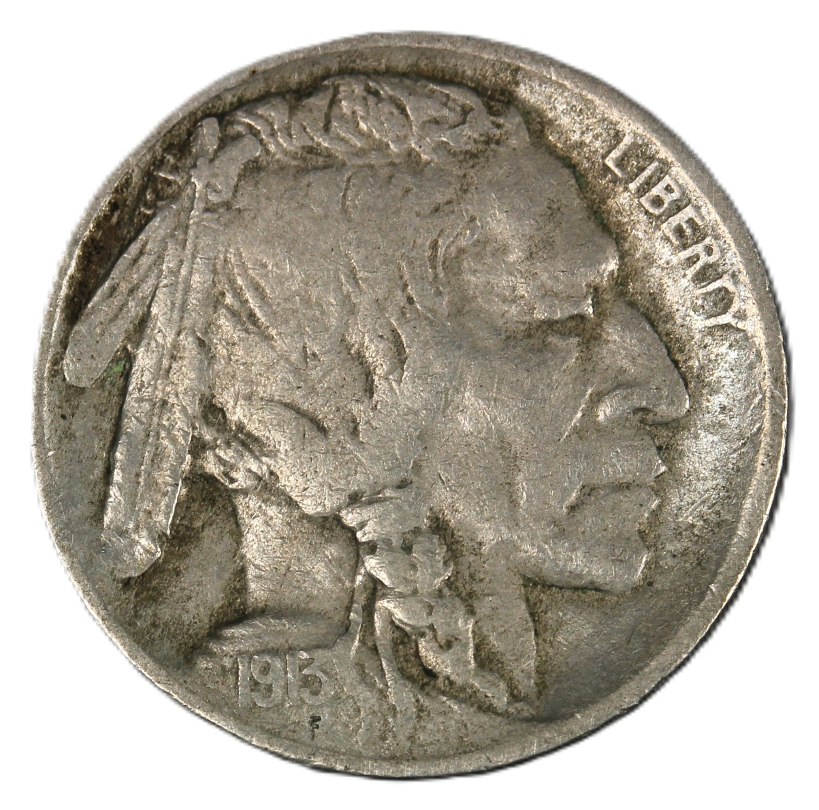 1913-D 5C Type 2 Buffalo Nickel- Key Date Choice VF- SMH-2715