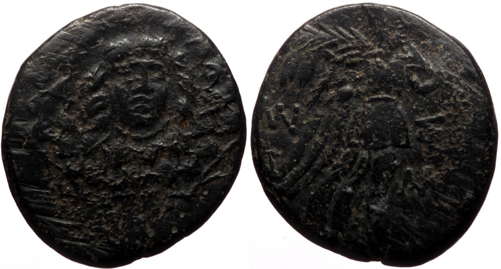 Ancient Greek Bronze Coin - Amisos Pontos 85-65 BC - Mithradates VI Eupator