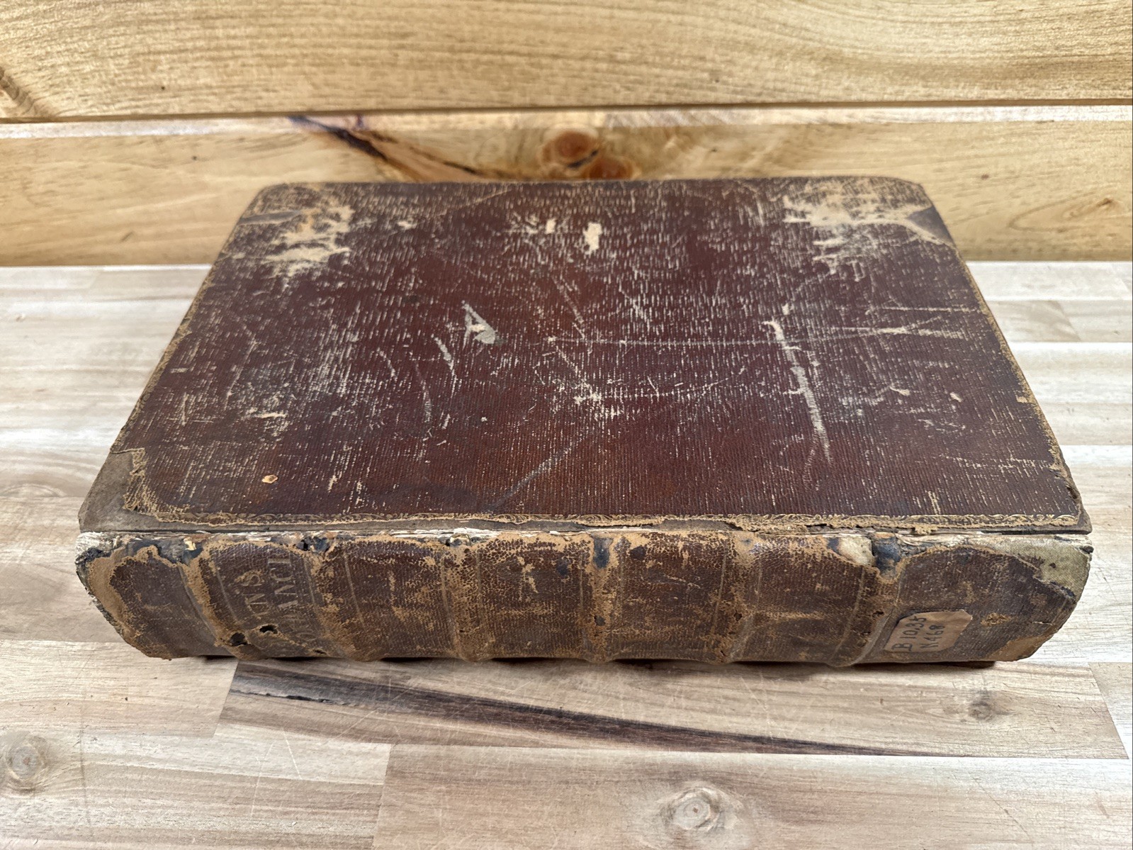 1643 SAMUEL NEWMAN\'S COMPLETE CONCORDANCE folio PURITAN rare ANTIQUE leather OLD