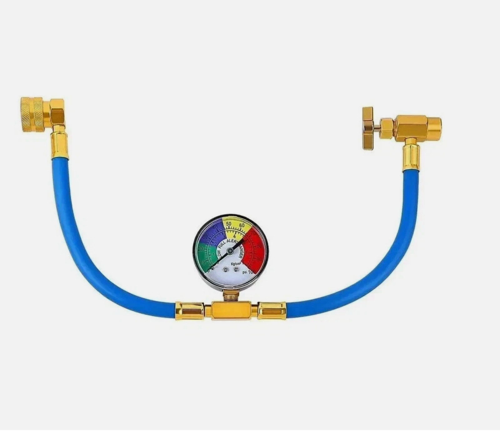 Self-Sealing R134A Refrigeration Recharge Hose Kit AC Charge Hose w/Gauge US