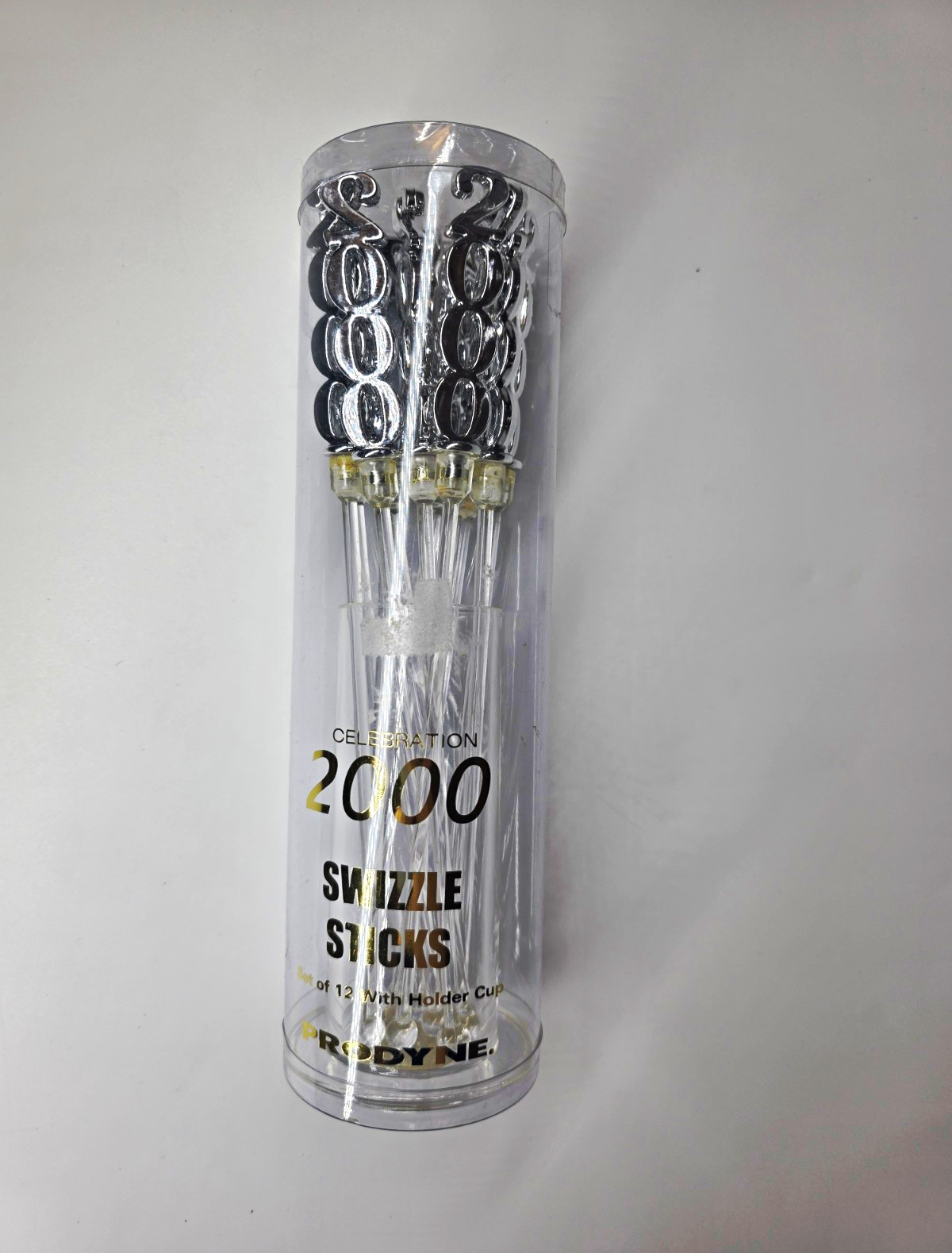 Vintage Prodyne Year 2000 Swizzle Sticks Set of 12 Y2K Millennium Barware