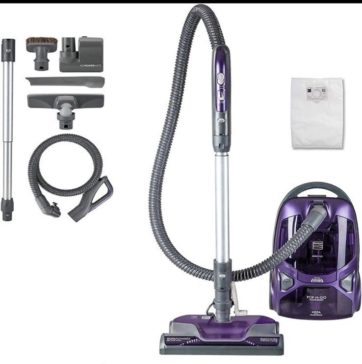 Kenmore 81615 600 Canister Vacuum  Pet Friendly PowerMate HEPA 2-Motor 4 Tools