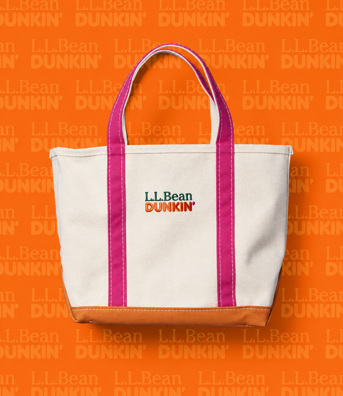 PRE ORDER Dunkin’ x L.L.Bean Fall Collection Canvas Tote Bag Pink Handles PRE ORDER Dunkin’ x L.L.Bean Fall Collection Canvas Tote Bag Pink Handles