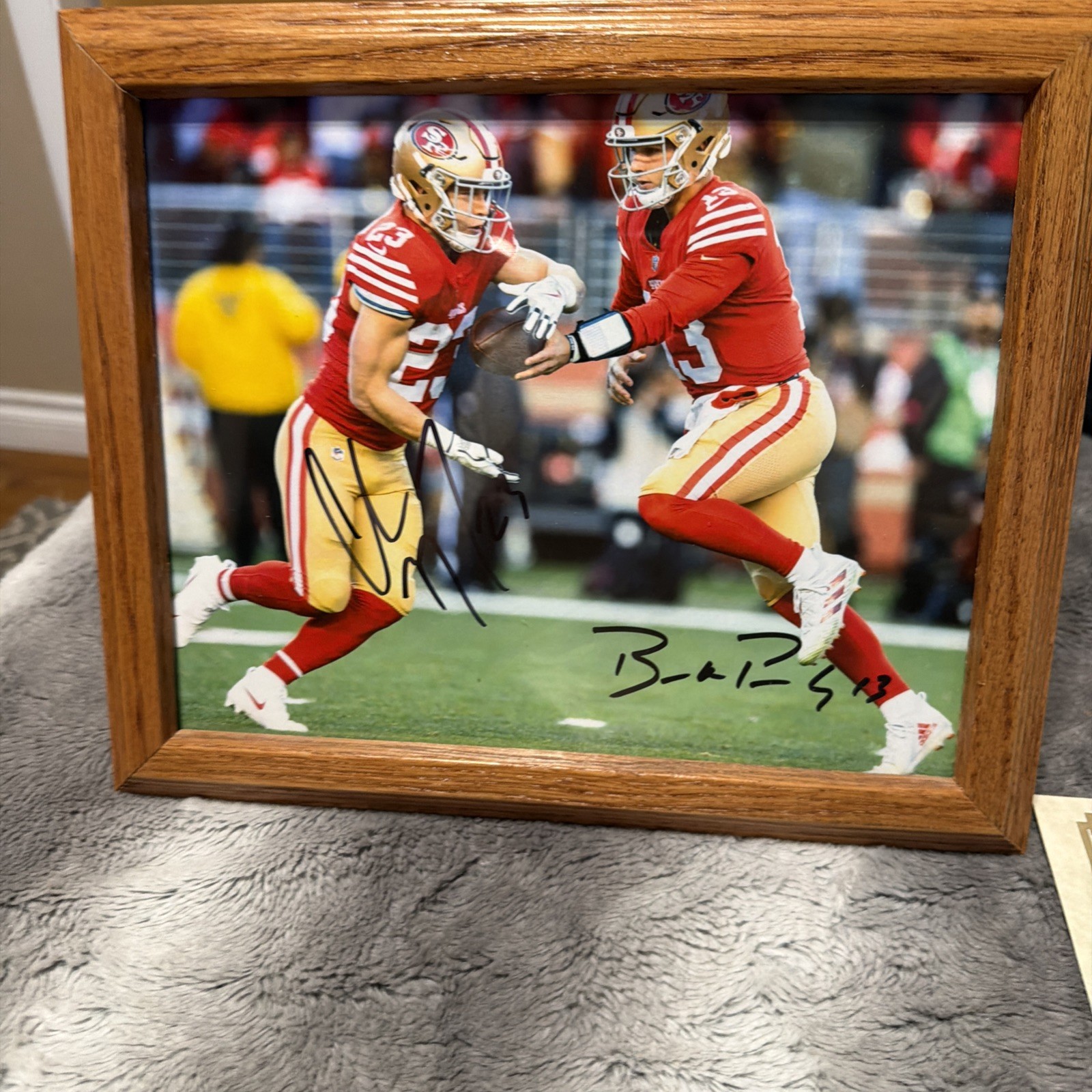 Brock Purdy Christian Mccaffrey Dual Signed And Numbers As Well Certificate Brock Purdy Christian Mccaffrey Dual Signed And Numbers As Well Certificate