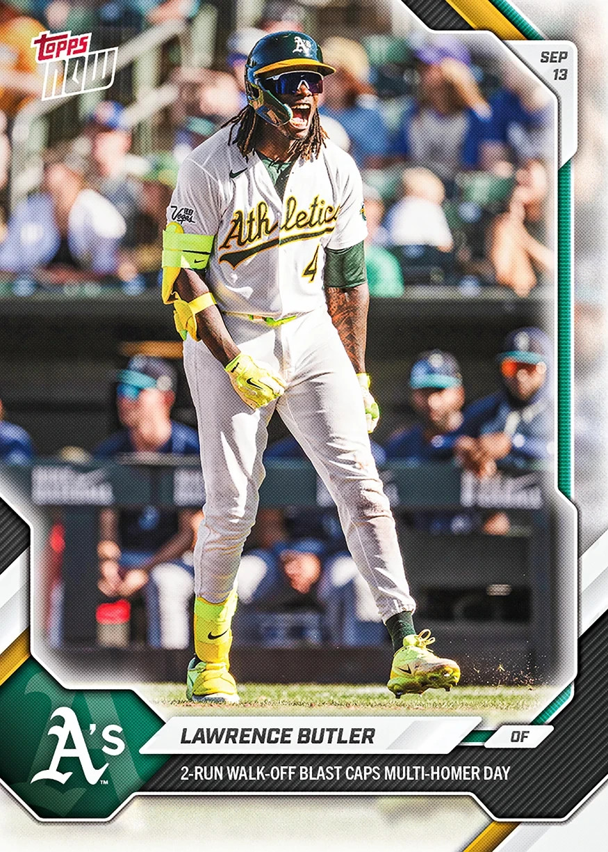 Lawrence Butler - 2026 MLB Topps NOW® - Card 671 - PREORDER Lawrence Butler - 2026 MLB Topps NOW® - Card 671 - PREORDER