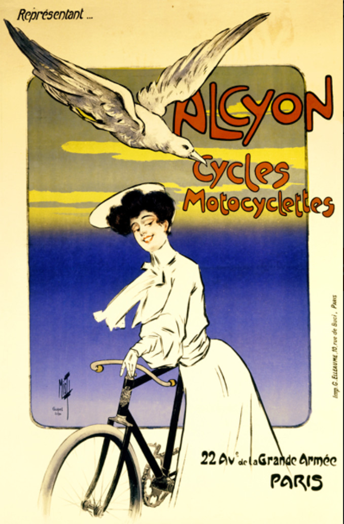 Alcyon Vintage Bicycle Poster Print Art Advertisement - Cycling - Art Deco