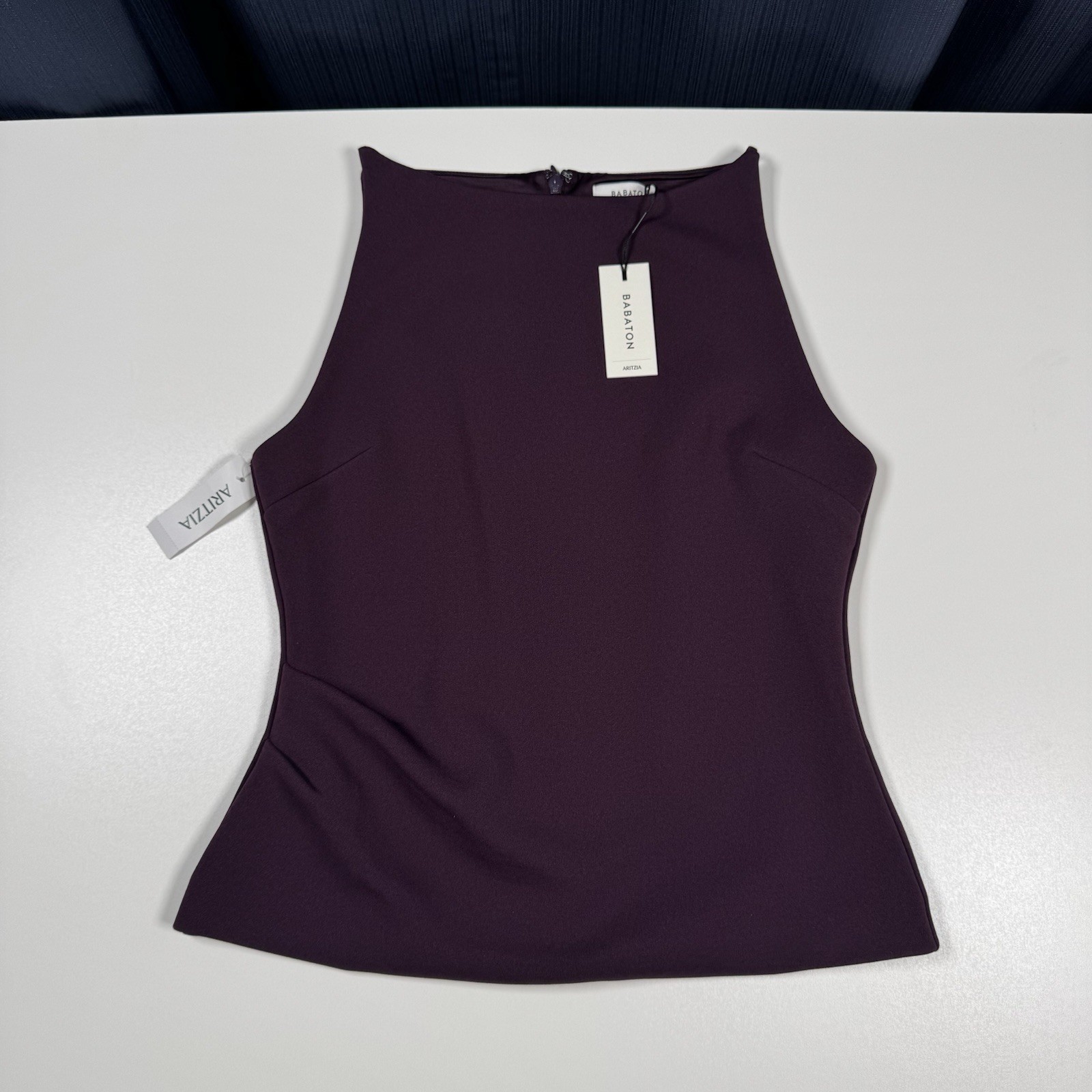 NWT - Aritzia Babaton Commons Noble Blouse Top Plum Purple - Small - $78