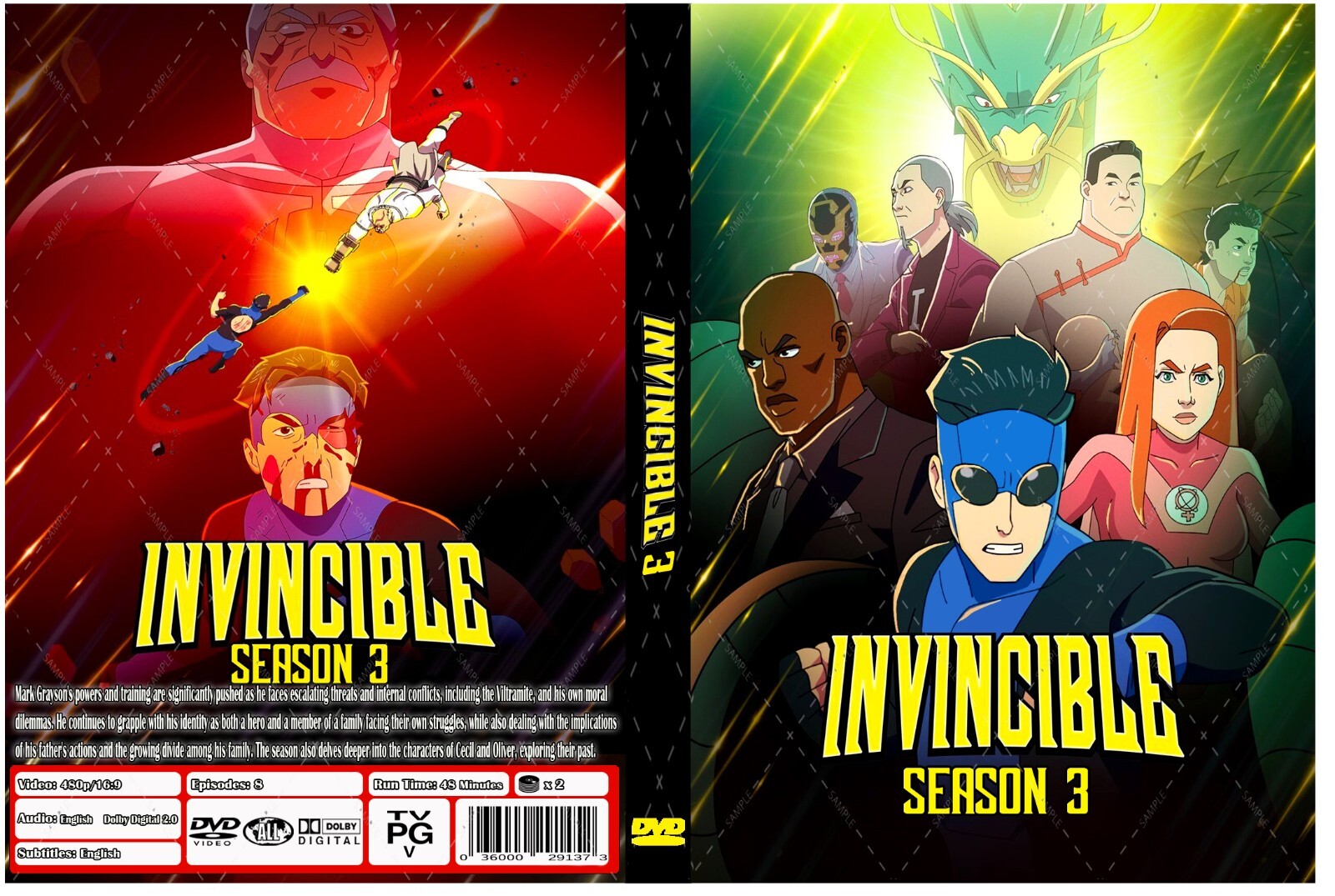 Invincible Animated Series Season 3 Episodes 1-8 English Audio