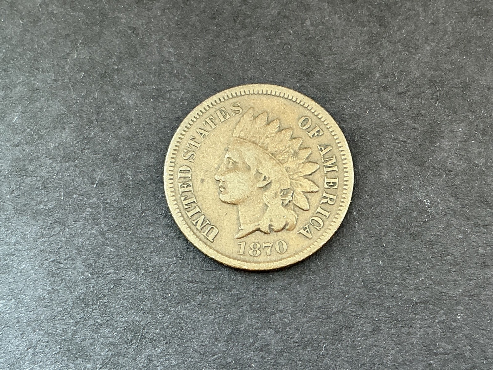 1870 indian head cent “ PICK AXE “. VG-10 choice 1870 indian head cent “ PICK AXE “. VG-10 choice