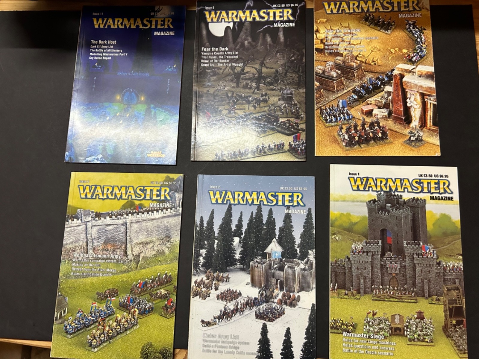 Warhammer Warmaster Magazine Lot War Master Great Condition 6 Issues