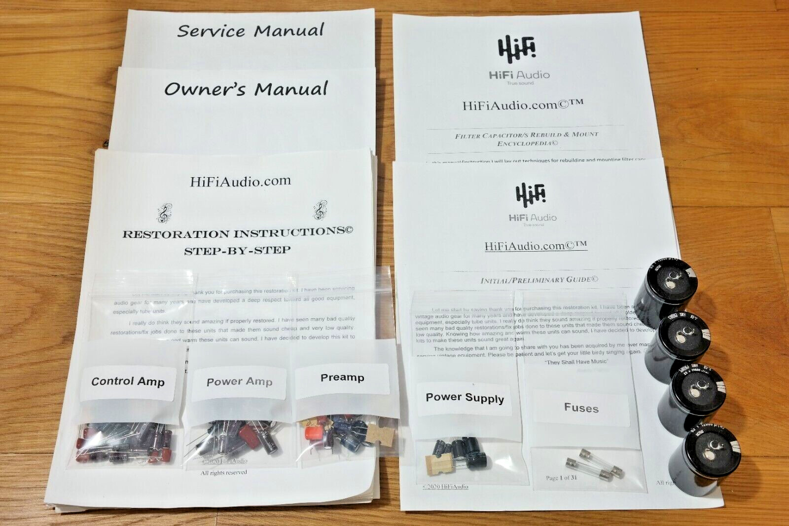 Trio KA-7300D rebuild restoration recap upgrade kit repair filter capacitor