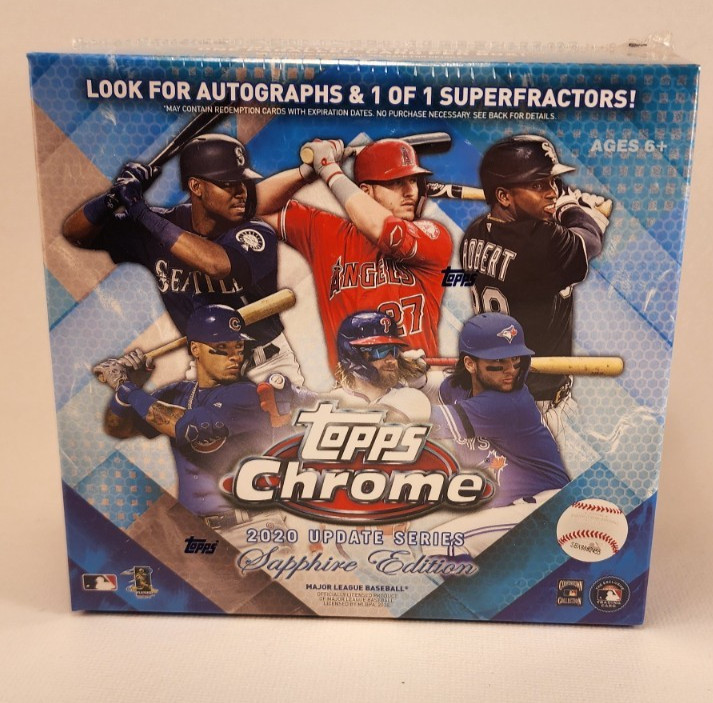 2020 Topps Chrome Sapphire Edition Baseball Update MLB Factory Sealed Box