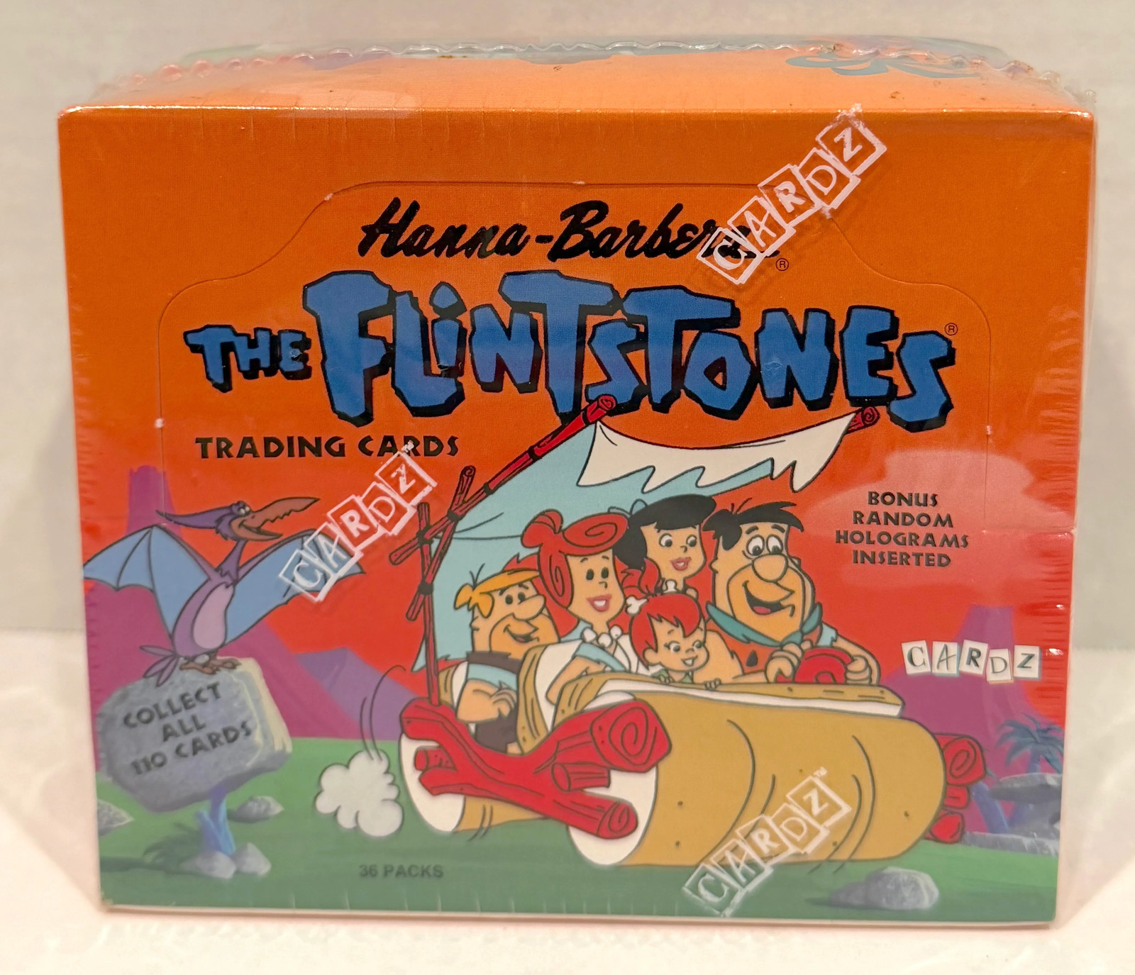 Flintstones Hanna-Barbera Trading Card Box Sealed 36CT Cardz 1993 Flintstones Hanna-Barbera Trading Card Box Sealed 36CT Cardz 1993