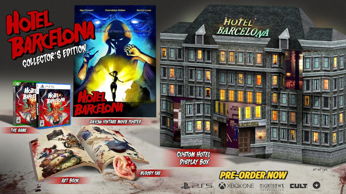 Hotel Barcelona Collector\'s Edition PlayStation 5 US NEW Pre Sale Hotel Barcelona Collector\'s Edition PlayStation 5 US NEW Pre Sale