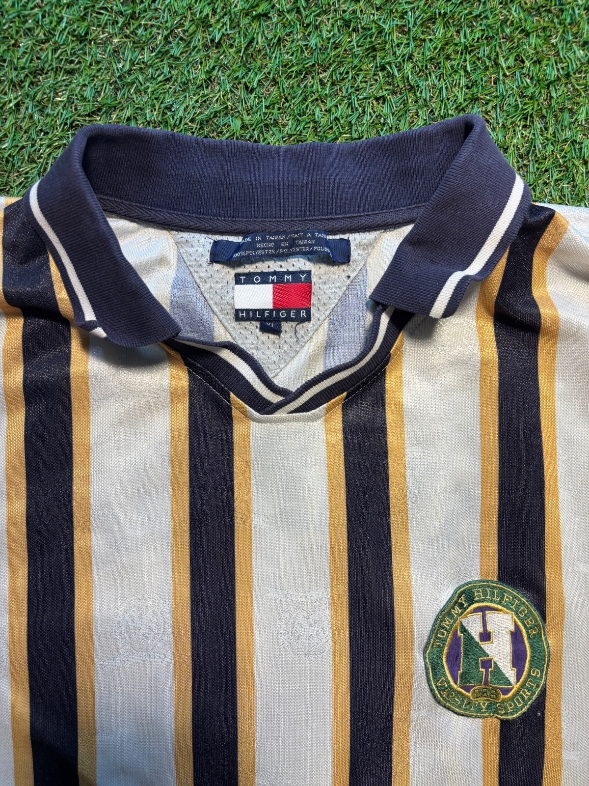 1990s Tommy Hilfiger varsity sports line polo 1990s Tommy Hilfiger varsity sports line polo